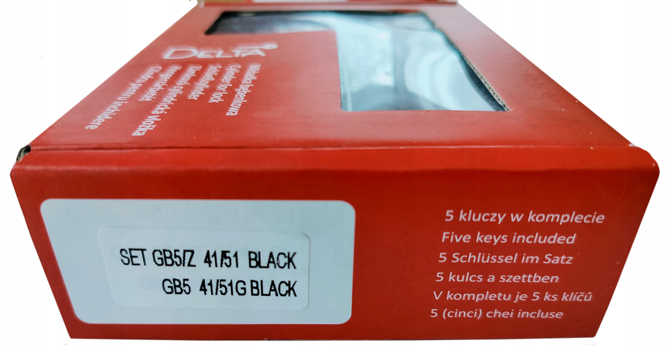 Vložky 1 klíče pro Delta Perfect 68X Magnum68 Wew Černé