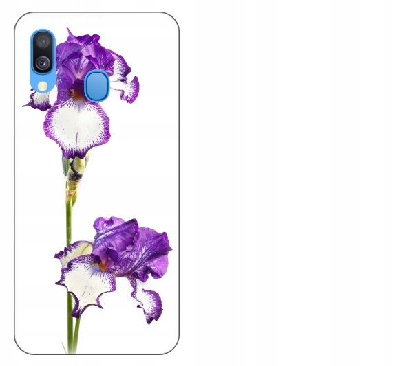 

Etui pokrowiec Samsung Galaxy A40 Kwiat fioletowy