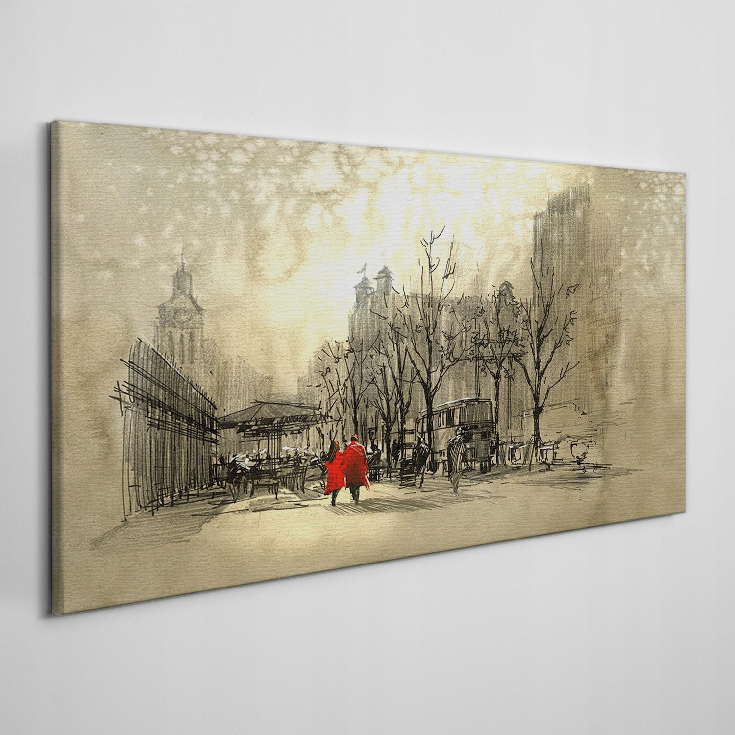 

Obraz na płótnie na ramie Miasto para 100x50 cm