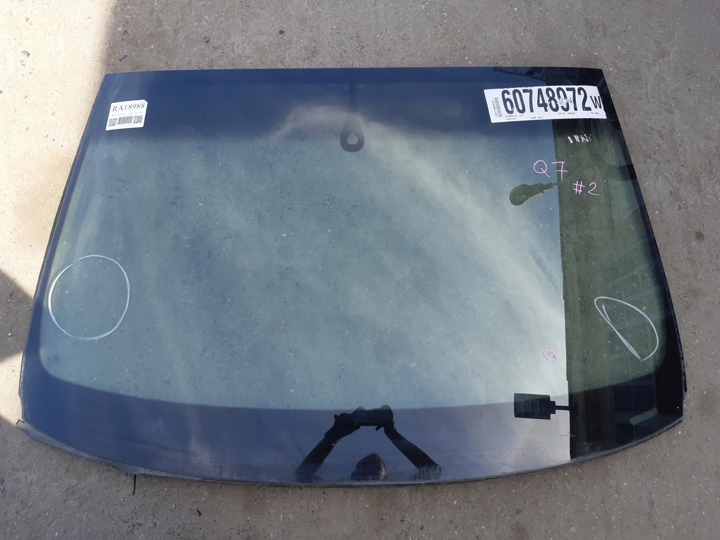 AUDI Q7 4L window iron front front