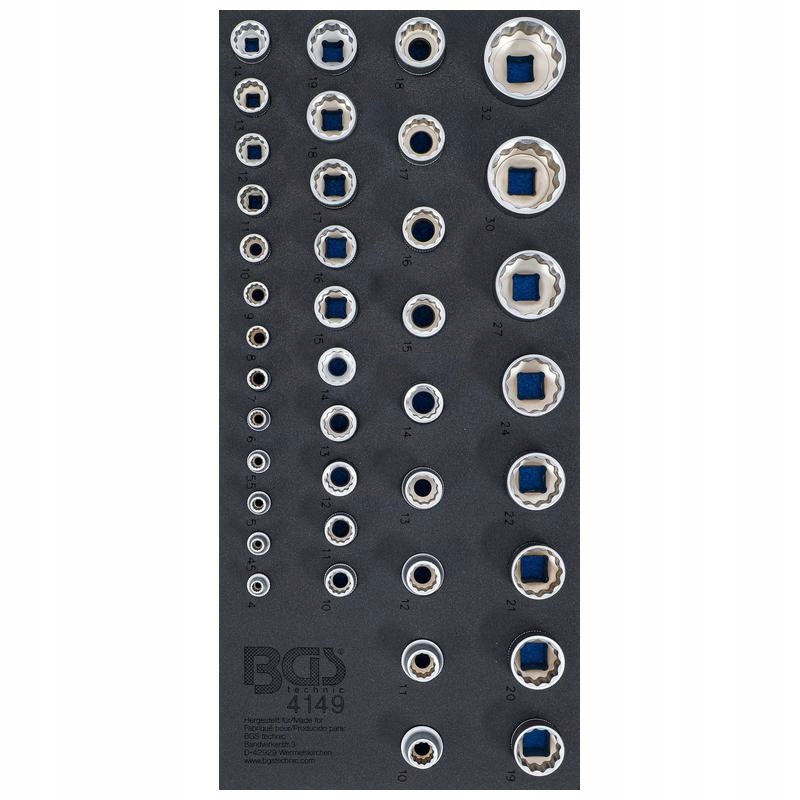 Vložka do zásuvky 1/3 dvanáctihranné nástavce 40 ks Bgs 4149