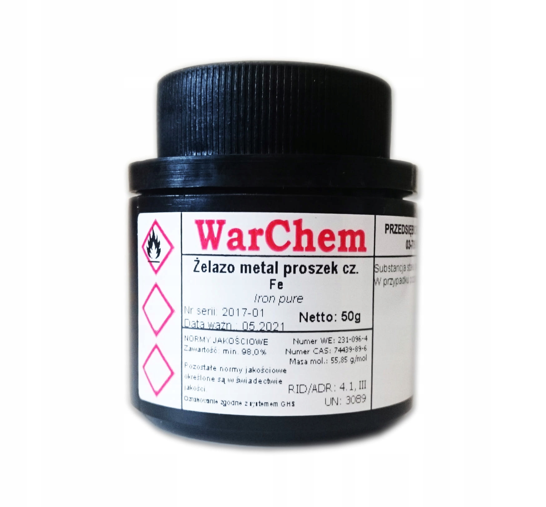 

Żelazo Metal Proszek 50g Warchem [61073]