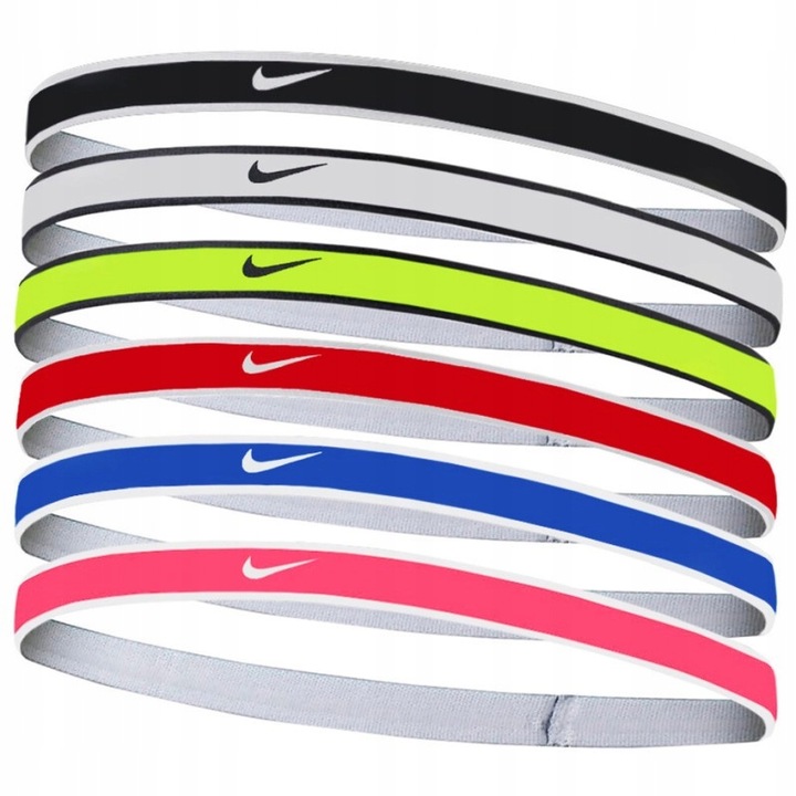 Opaska na głowę NIKE Headband cienka 1 szt. - czerwona