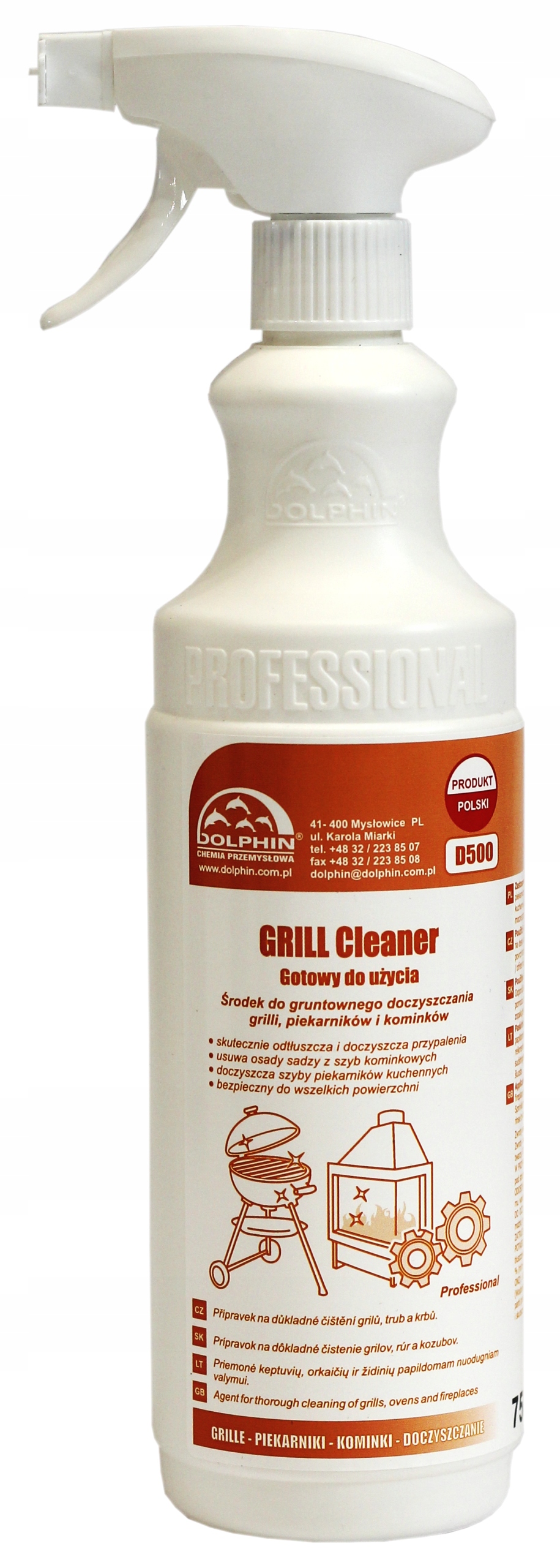 

Dolphin Grill Cleaner 0,75l czyszczenie piekarnika