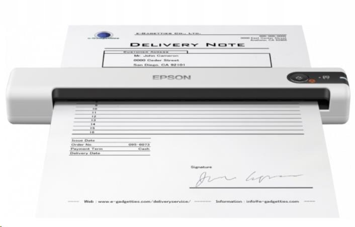 Skener Epson WorkForce DS-70, A4, 600x600 dpi,USB, mobilný B11B252402