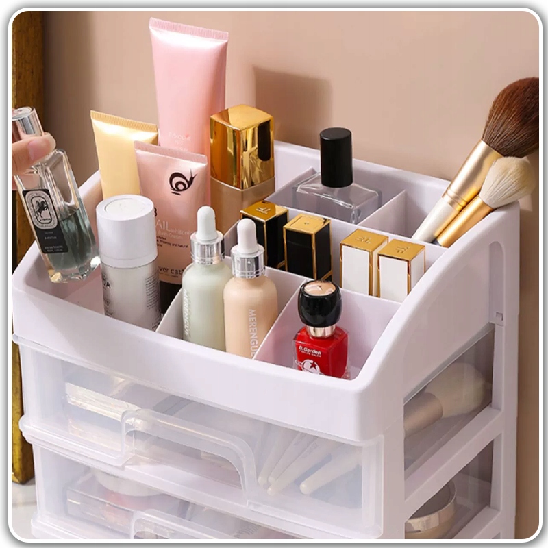 ORGANIZER NA KOSMETYKI SZKATUŁKA POJEMNIK SZUFLADY XXL Wysokość 26.8 cm