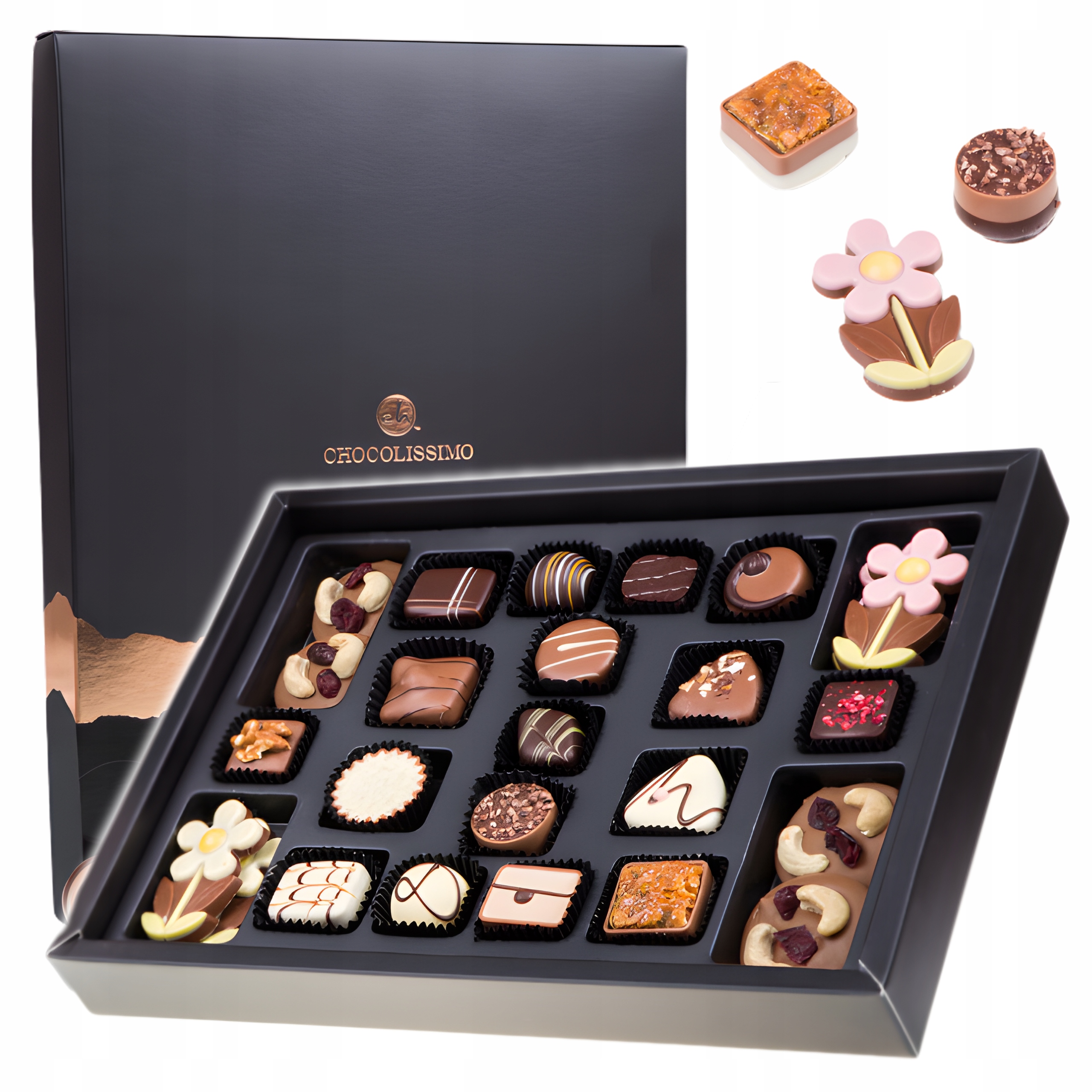 Levně Dárek k Valentýnu, čokoládové Pralinky, Belgické sladkosti, dárek 340 g