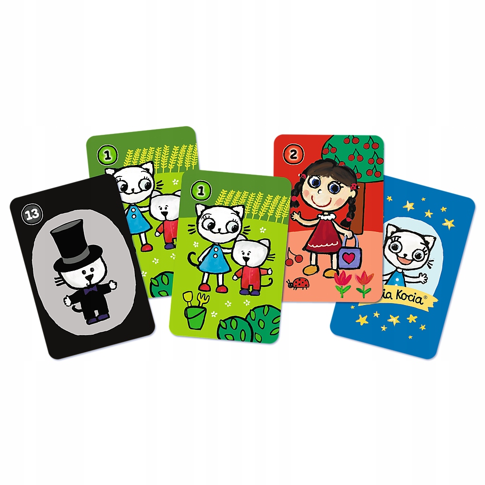 KARTY DO GRY GRA PIOTRUŚ DLA DZIECI KICIA KOCIA 4L+ TREFL Nazwa KARTY PIOTRUŚ