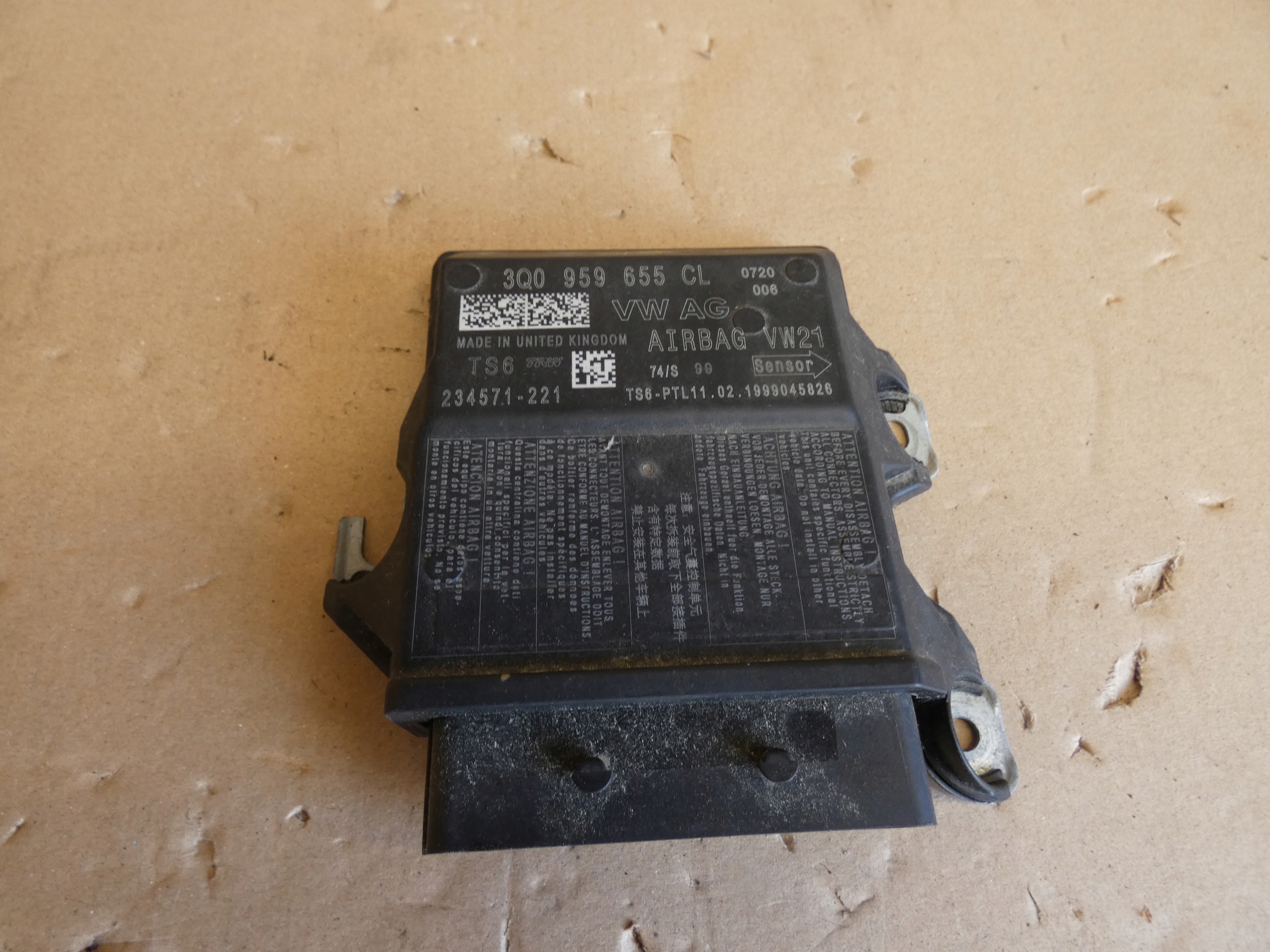 SENSOR Airbag VW CRAFTER II MAN TGE 18-25 3Q0959655CL BDB
