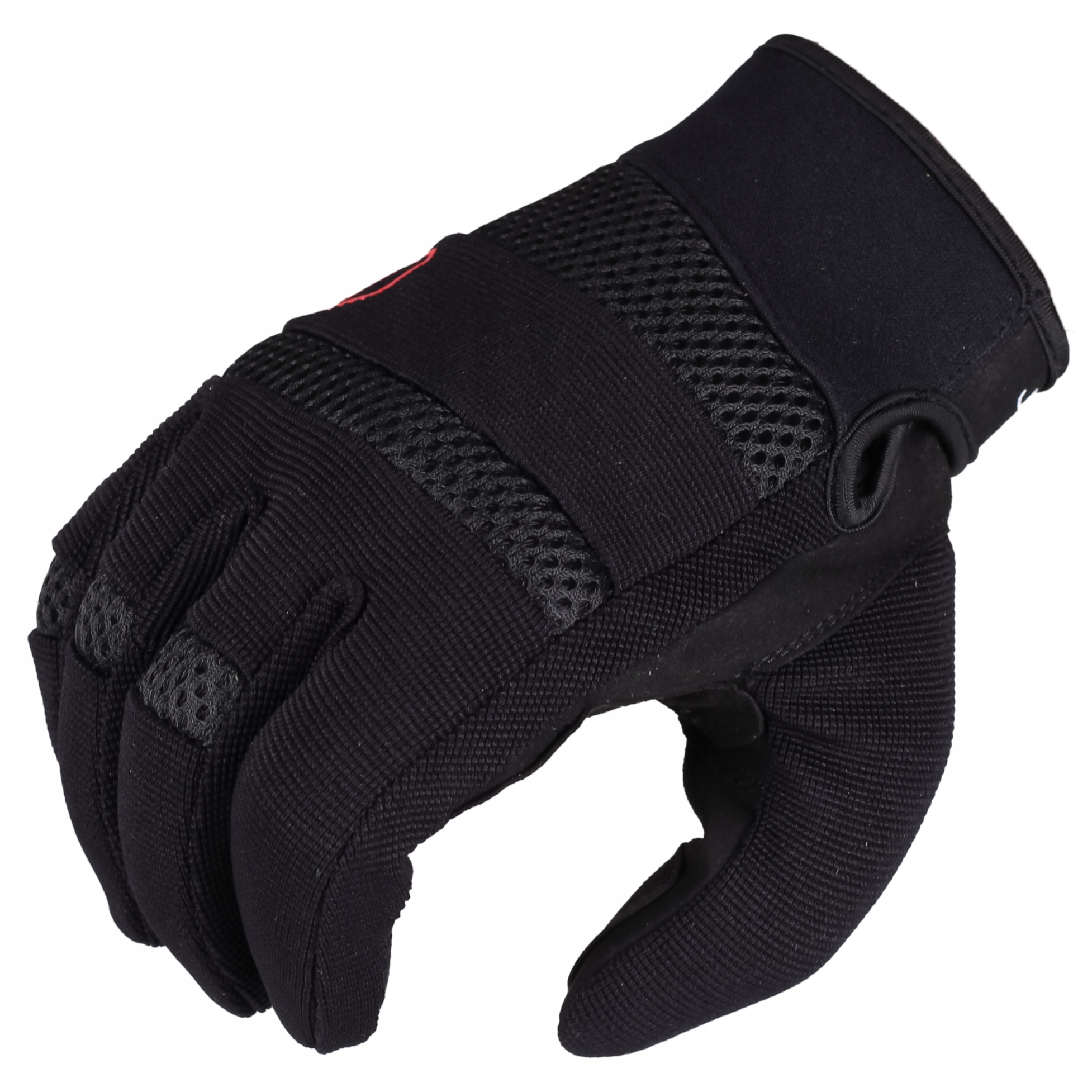 Rękawice motocyklowe Husar Athene black tekstylne czarne męskie letnie