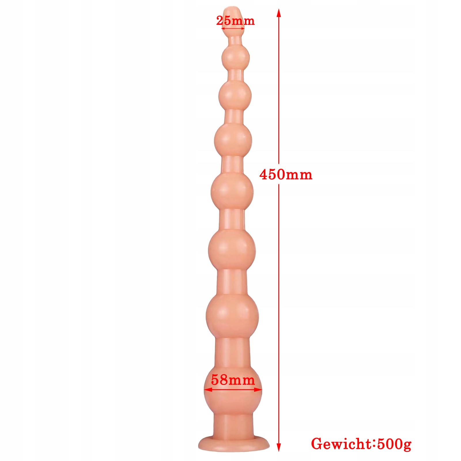 BDSMYEE Długie Kulki Analne Analplug Dildo Do Fistingu Zabawki Erotyczne — miniatura 2