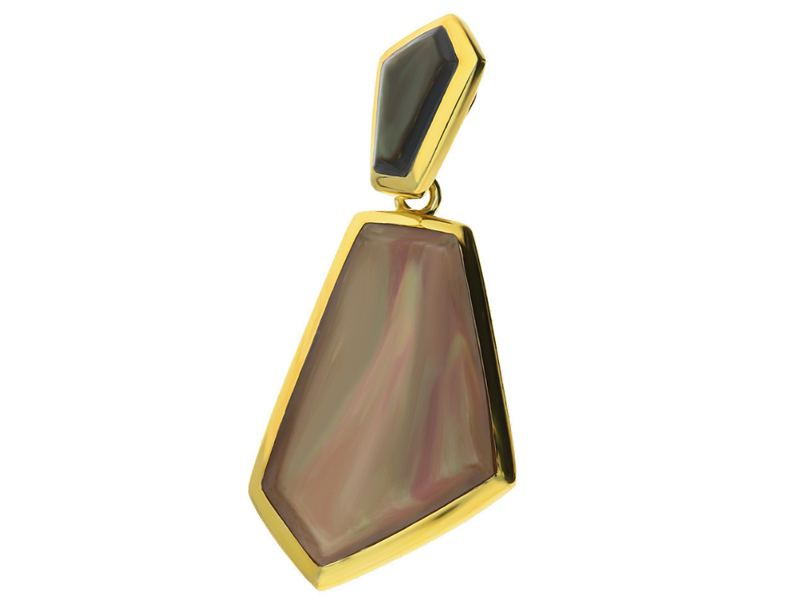 Stříbrný přívěsek 925 s barevnou perleťovou hmotou 6,8 g je ideální jako dárek