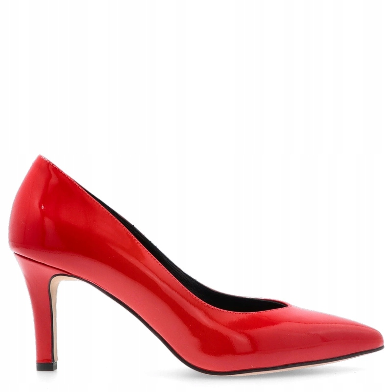 Elegantní lodičky z lakované kůže Kotyl 3701 Červené 36