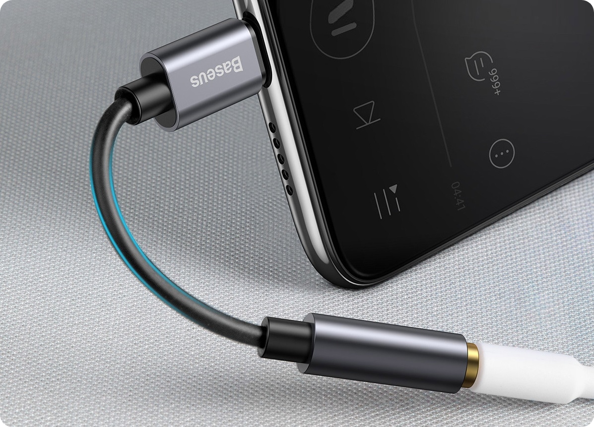 BASEUS ADAPTER PRZEJŚCIÓWKA AUDIO USB-C TYP-C - MINI JACK 3.5MM AUX DAC Marka Baseus