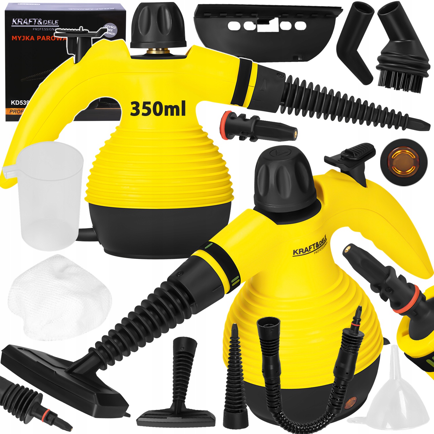 Parní Čistič Na Okna Spár Čalounění Parní Čistič 1100W 350ml