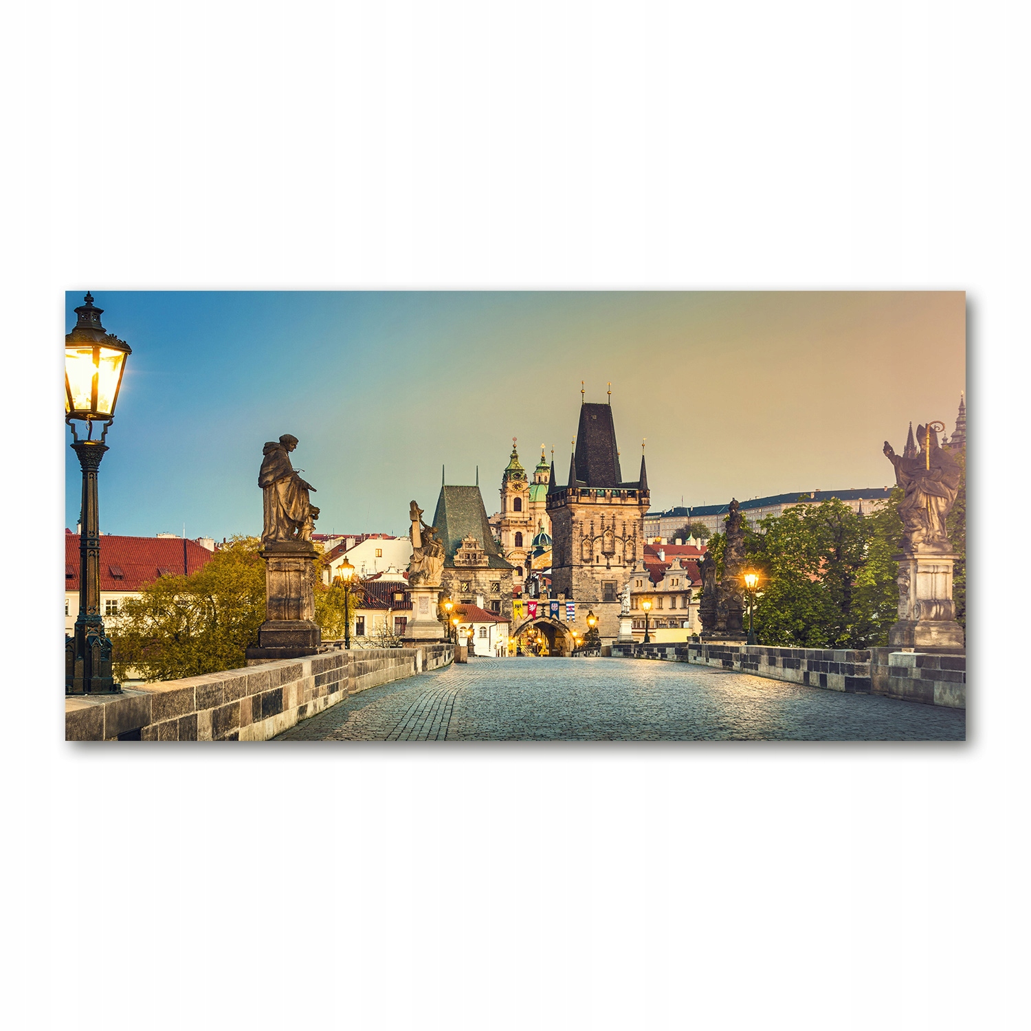 

Foto obraz szkło akryl Most Praga Czechy 120X60 cm