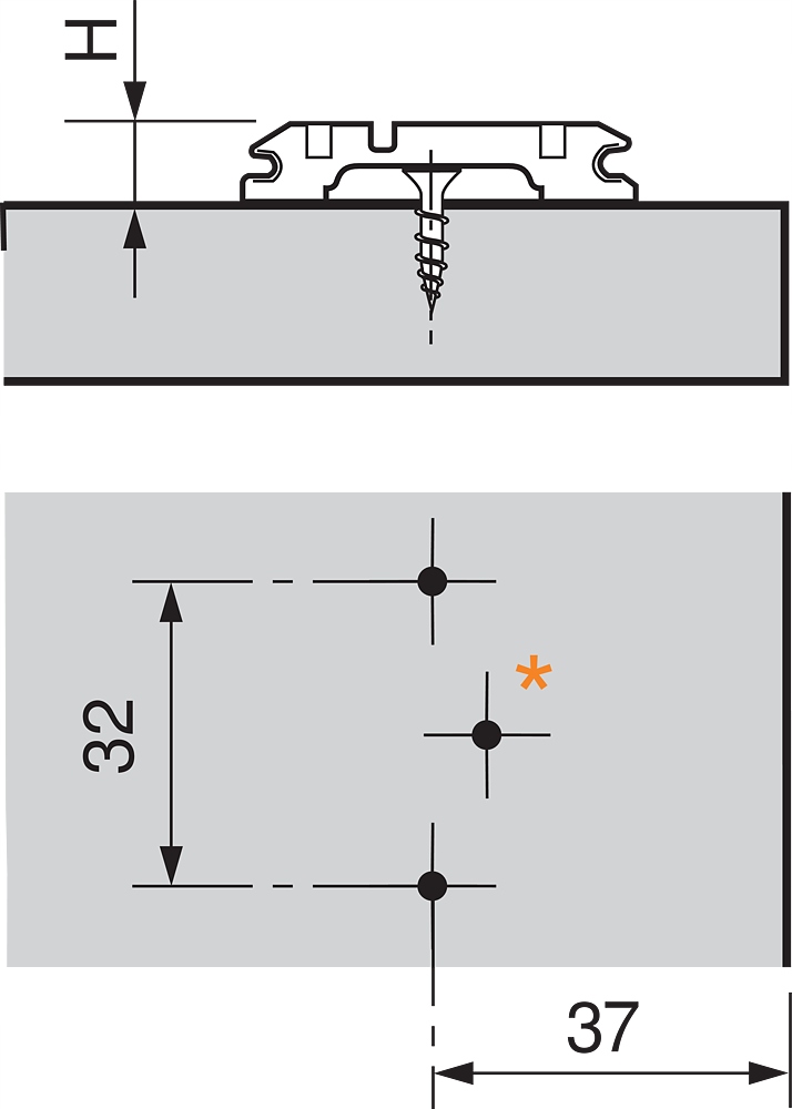 BLUM PROWADNIK CLIP DO ZAWIASU 173H7130 Marka Blum
