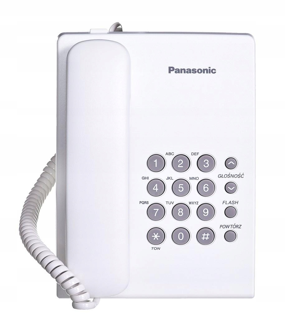 Telefon przewodowy Panasonic Kx-ts 500PDW Biały