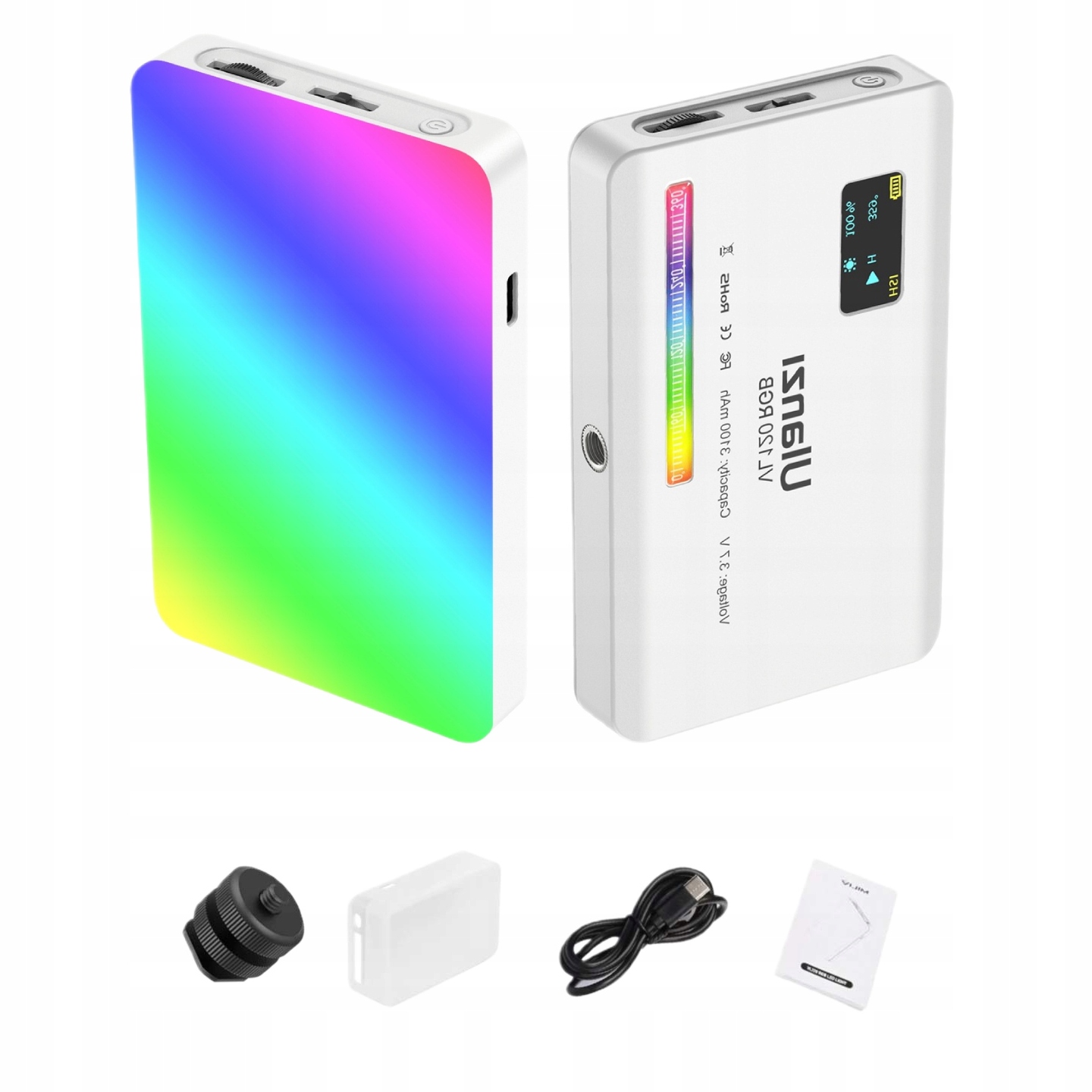 Ulanzi VL120 Lampa Led Rgb Wb 2500K-9000K Akumulator 5000 mAh Biała