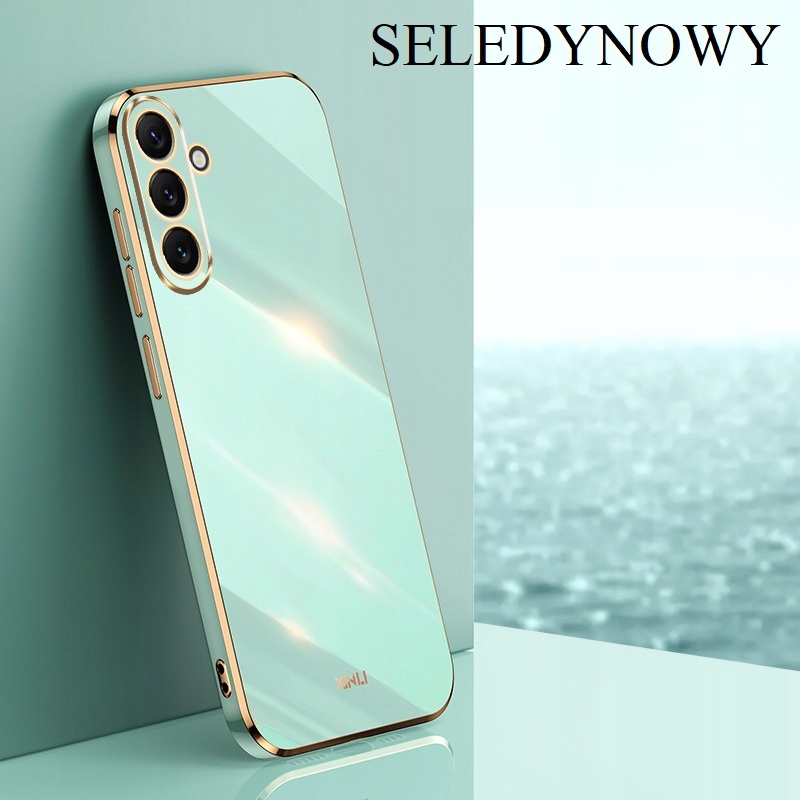 ETUI ELEGANCKIE GLAMOUR GOLD CASE DO SAMSUNG GALAXY A14 5G + SZKŁO OCHRONNE Marka bez marki