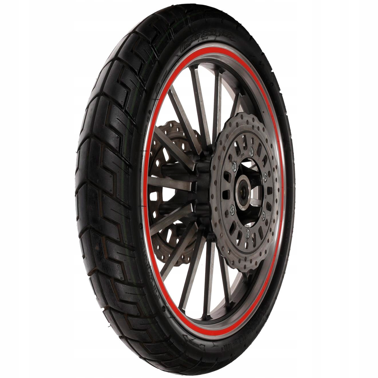 NAKLEJKI ODBLASKOWE NA KOŁA FELGI MOTOCYKL RED Waga produktu z opakowaniem jednostkowym 0.01 kg