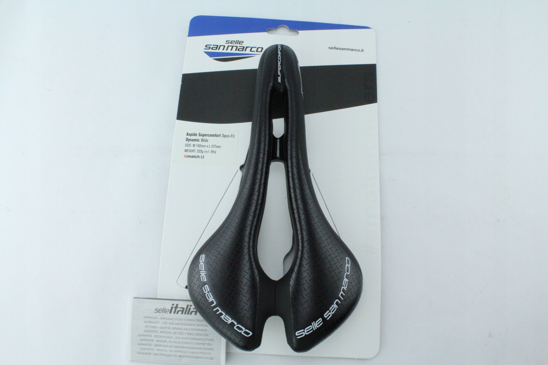 Siodełko SELLE SAN MARCO ASPIDE SUPERCOMFORT OPEN-FIT DYNAMIC WIDE Szerokość 142 mm