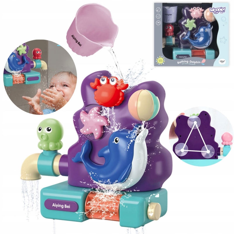 

Woopie Zabawka Wodna do Kąpieli Delfinek +Kubeczek