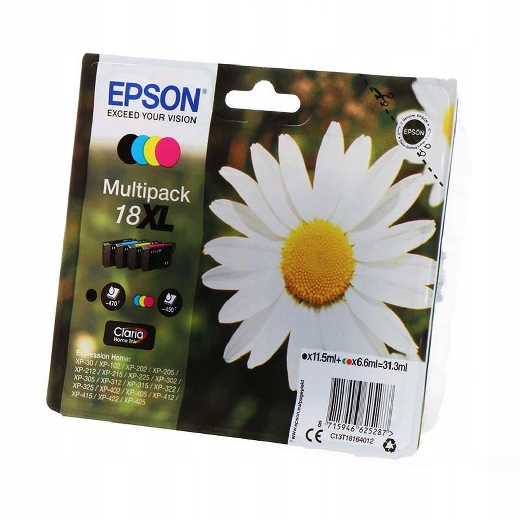 Inkoust Do Tiskárny Epson Multipack 18XL C13T18164012