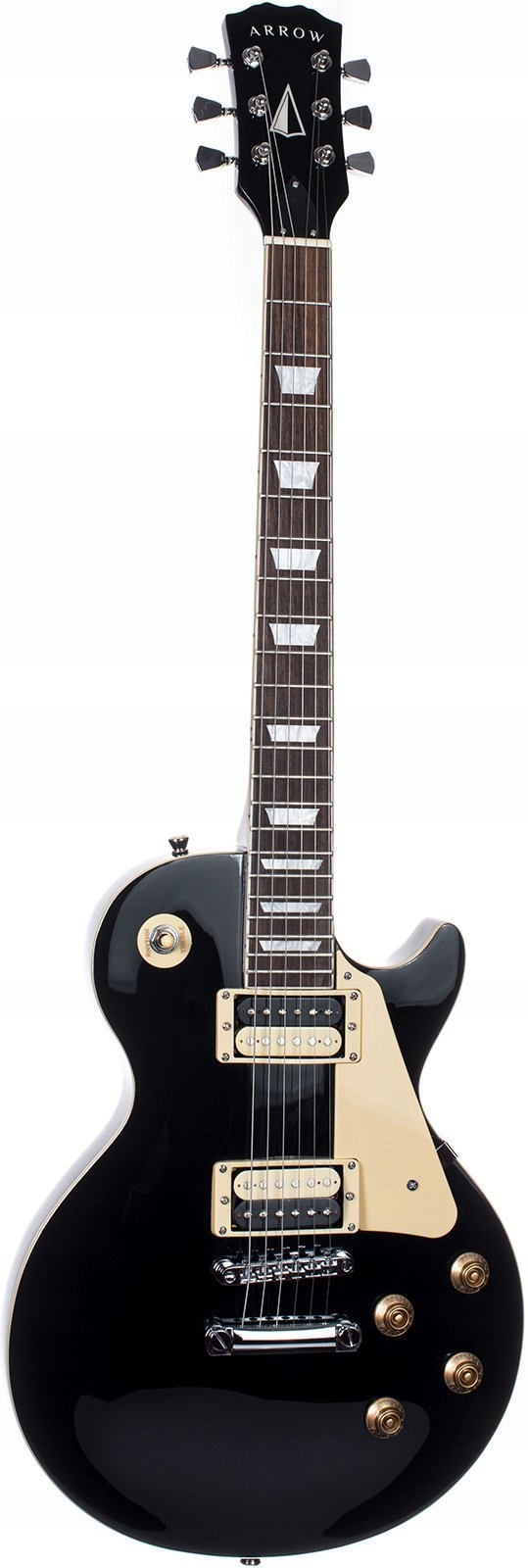 Arrow Lp 22 Ob Czarna Gitara Elektryczna Les Paul