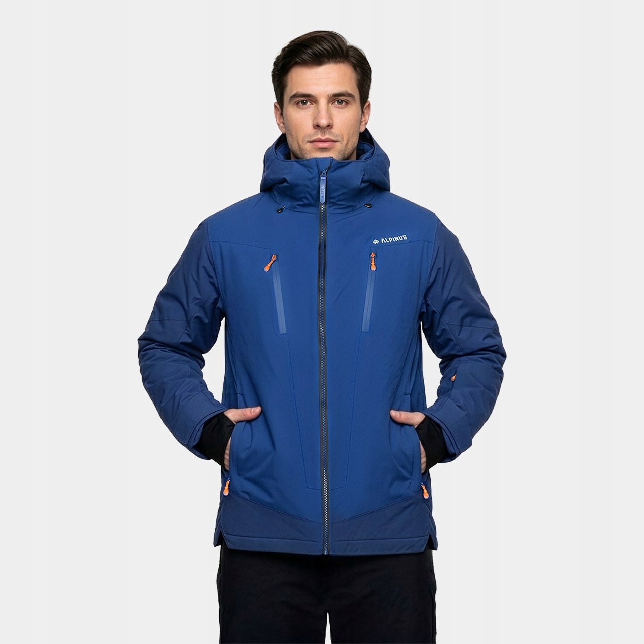Kurtka męska narciarska softshell Alpinus Tactical Cedras niebieska BR351