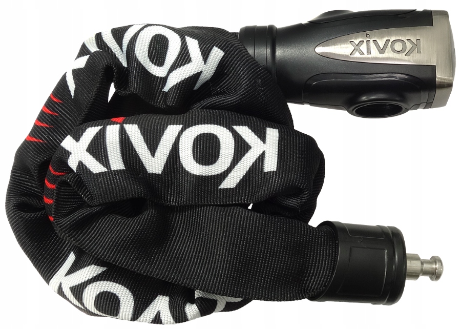 ŁAŃCUCH ROWEROWY ZABEZPIECZAJĄCY Z ALARMEM 120db ! Marka Kovix