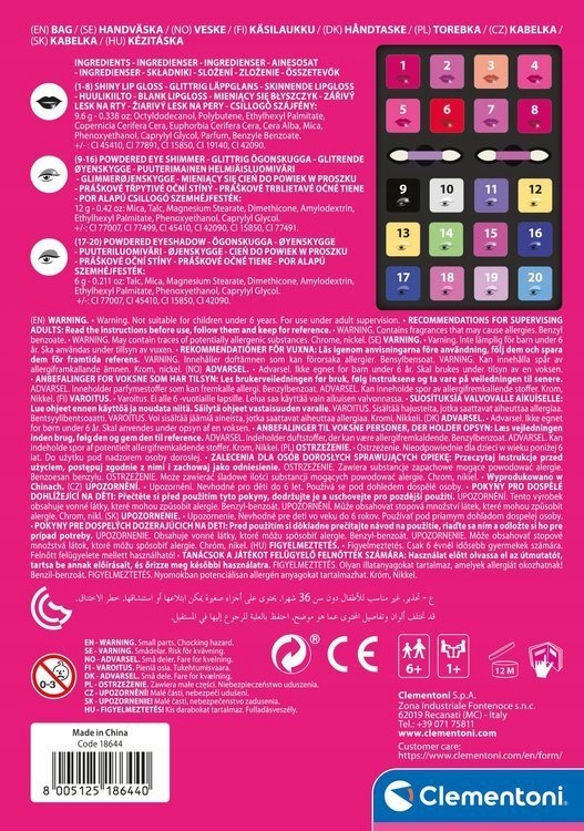 CRAZY CHIC Paletka Make Up Beauty 18644 CLEMENTONI Marka Clementoni