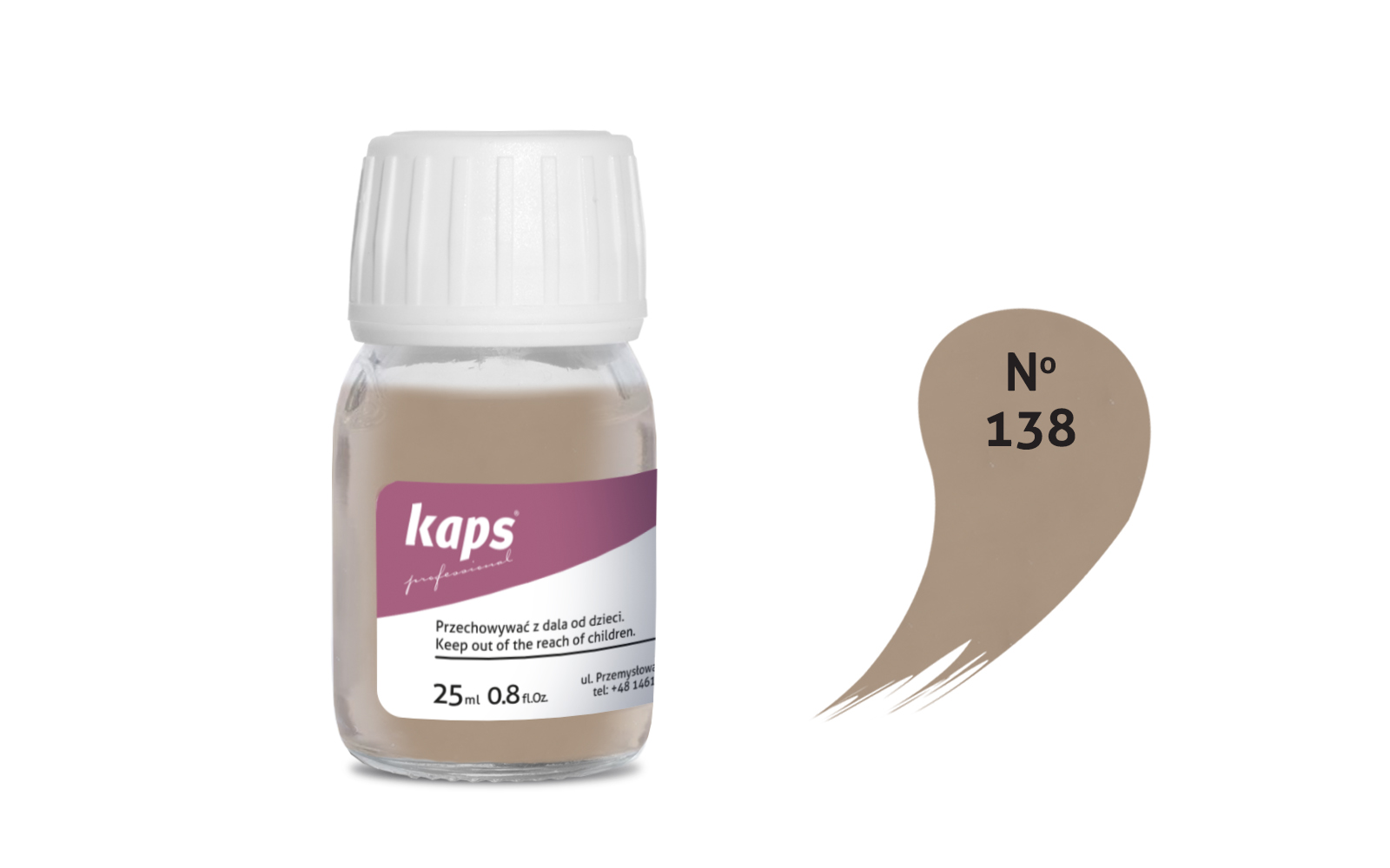 

Farba do skóry naturalnej i syntetycznej Kaps