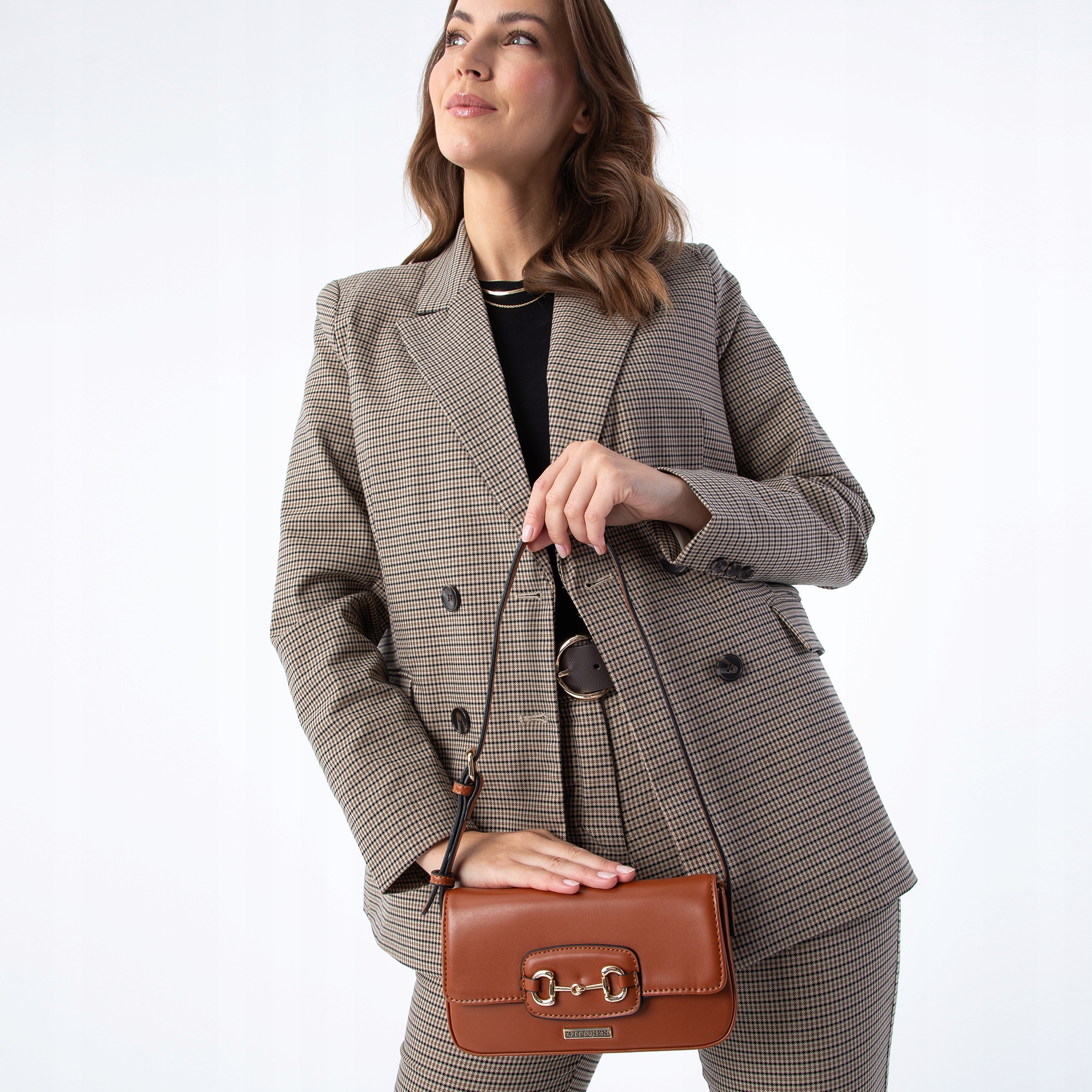 WITTCHEN minitorebka bagietka z ekoskóry brązowa Wzór dominujący bez wzoru