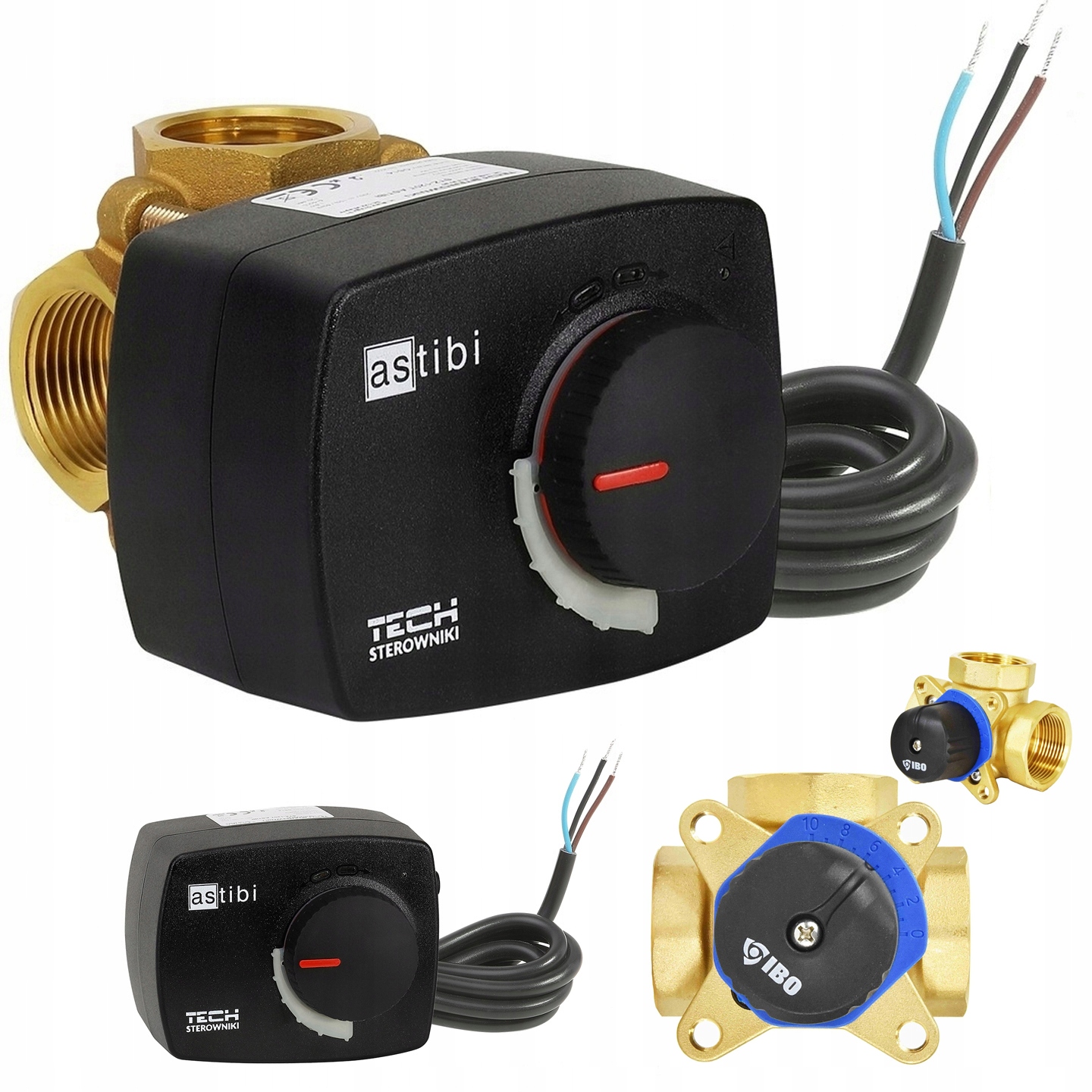 Sada 3-CESTNÝ Ventil 1 Palec Pohon Tech Astibi