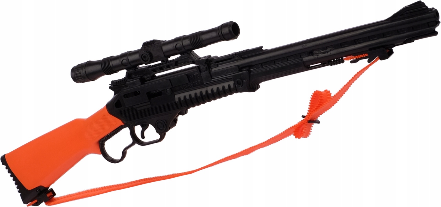 DUŻY KARABIN HUKOWY STRZELBA WINCHESTER PASEK 78cm Marka bez marki