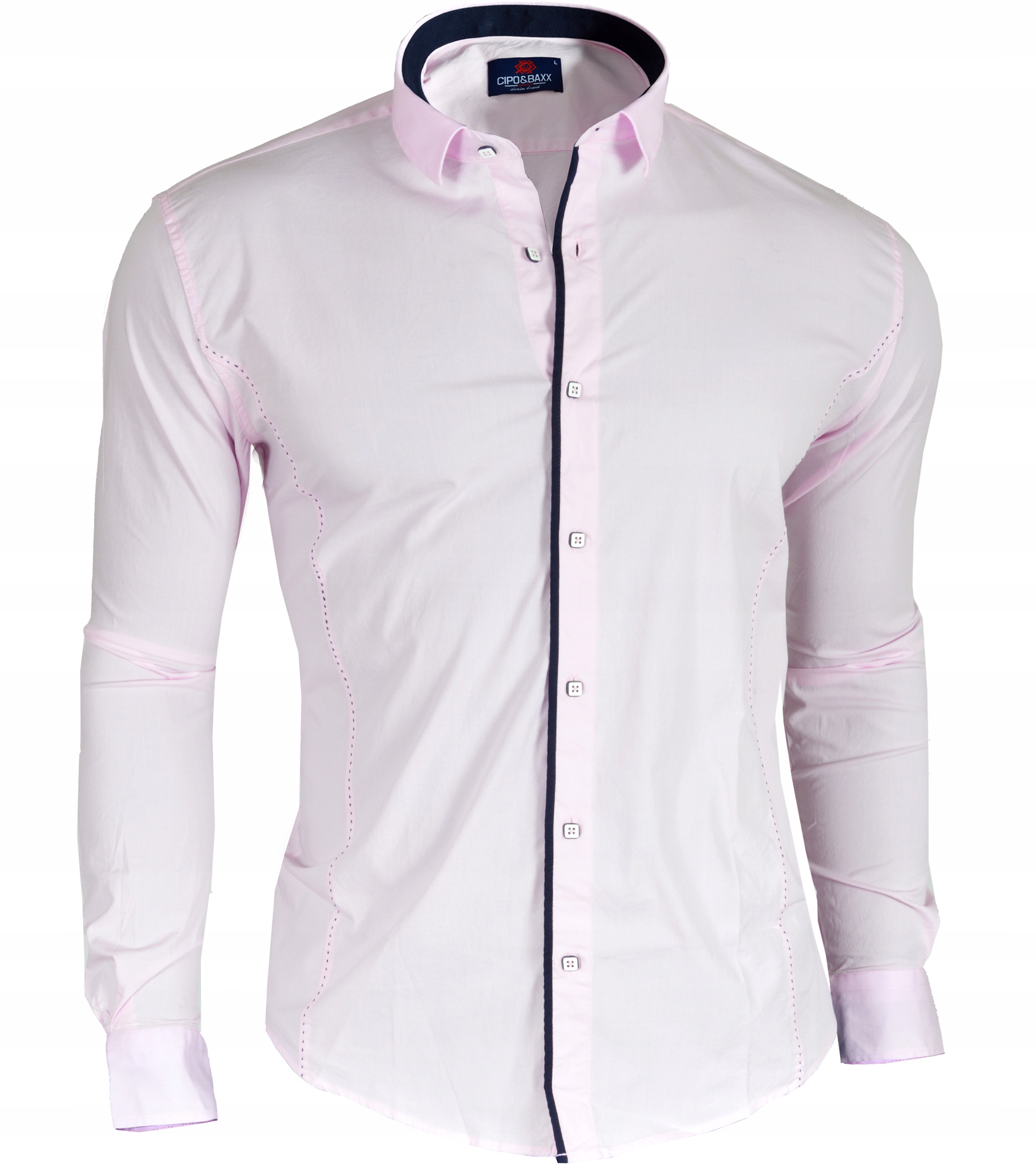 

Koszula Męska Codzienna Casual Cipo Baxx Elegance