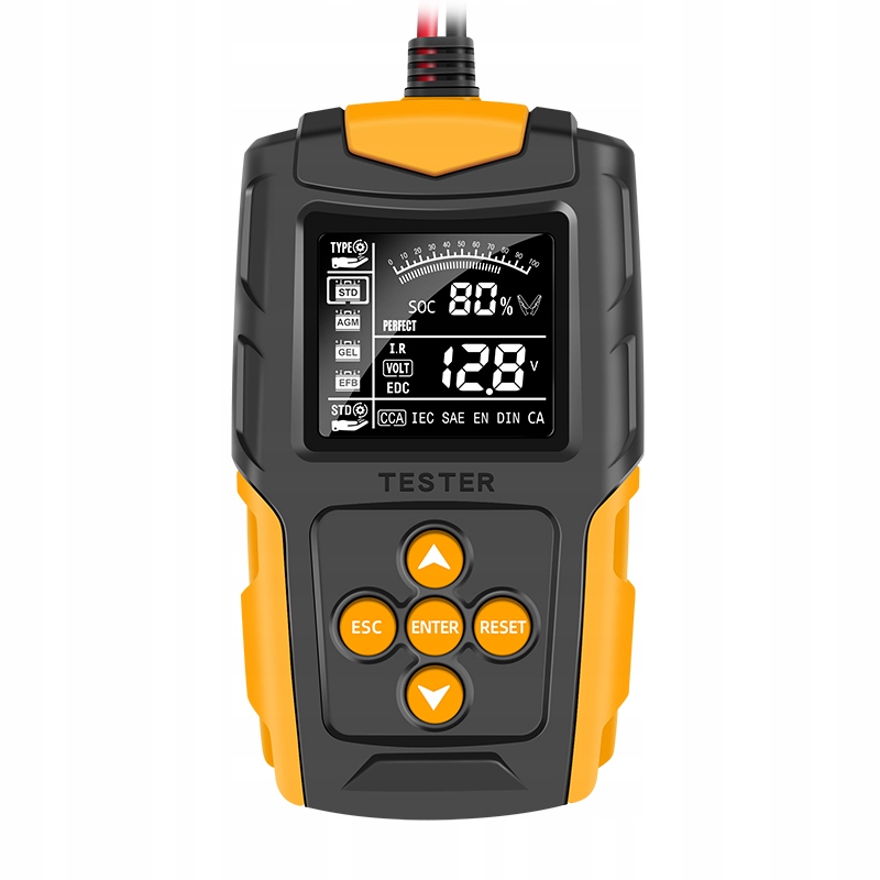 TESTER DO BATERII AKUMULATOROW 12V 24V LCD