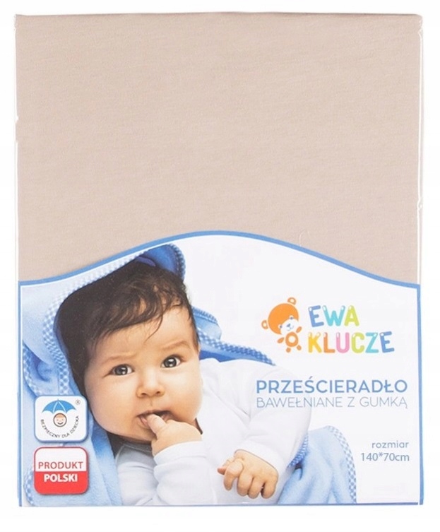 

Prześcieradło Bawełniane Ewa 140x70 Beż 28