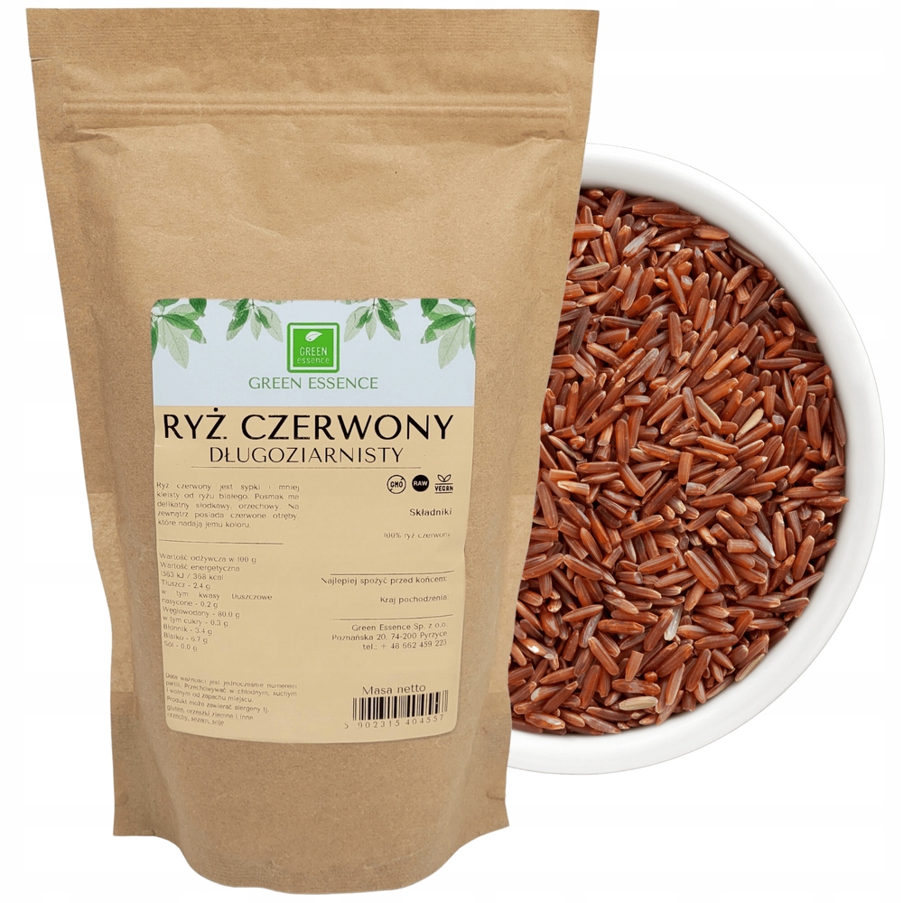 

Ryż Czerwony Długoziarnisty 1kg Sypki Najlepszy