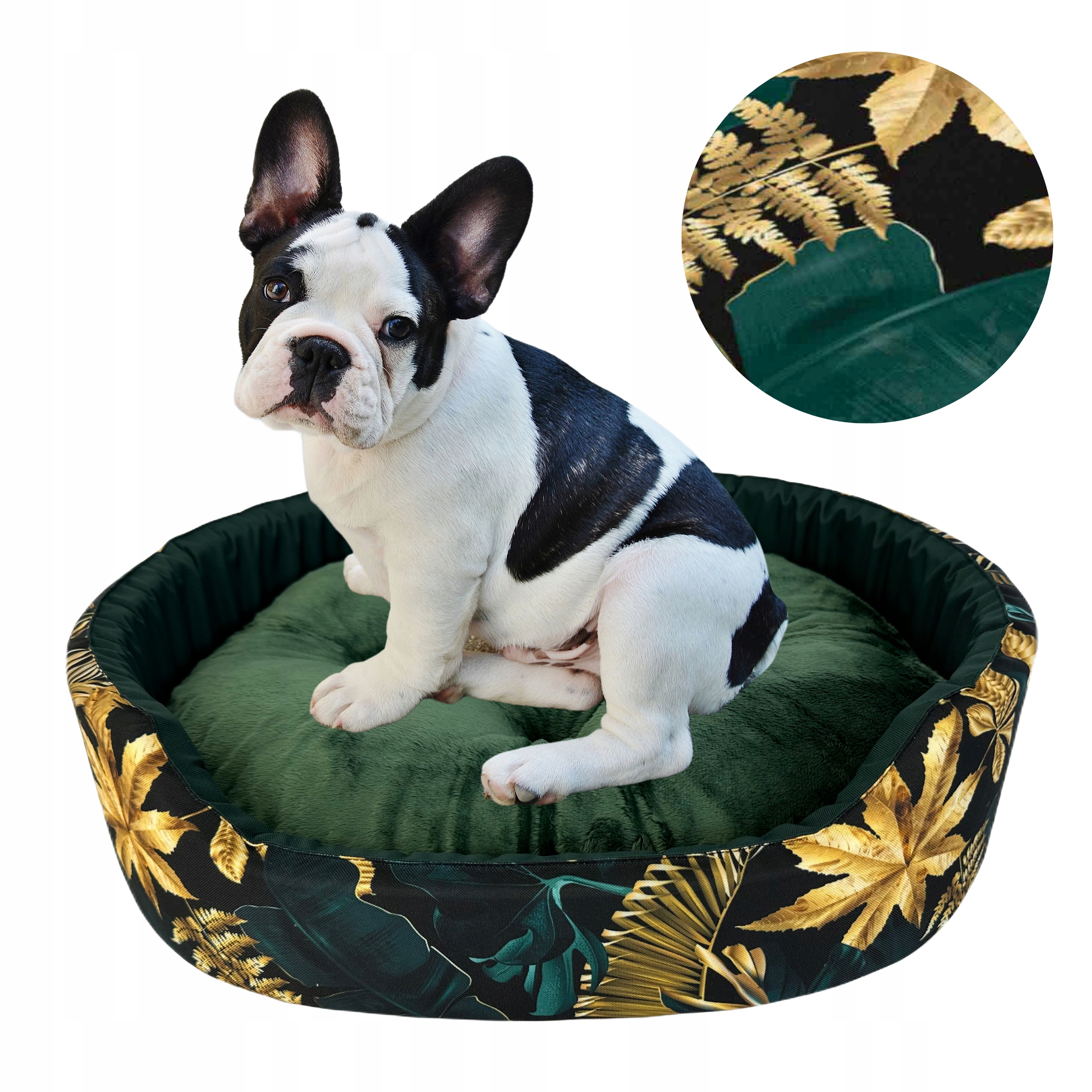 Levně Pelíšek pro psa Potah Pohovka Kotec Vodotěsná L 112 Barvy Listy