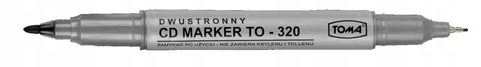 

Marker CD Dwustronny Toma TO320 Czarny