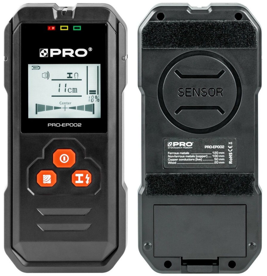 PRO DETEKTOR CYFROWY WYKRYWACZ METALI PRZEWODÓW KABLI