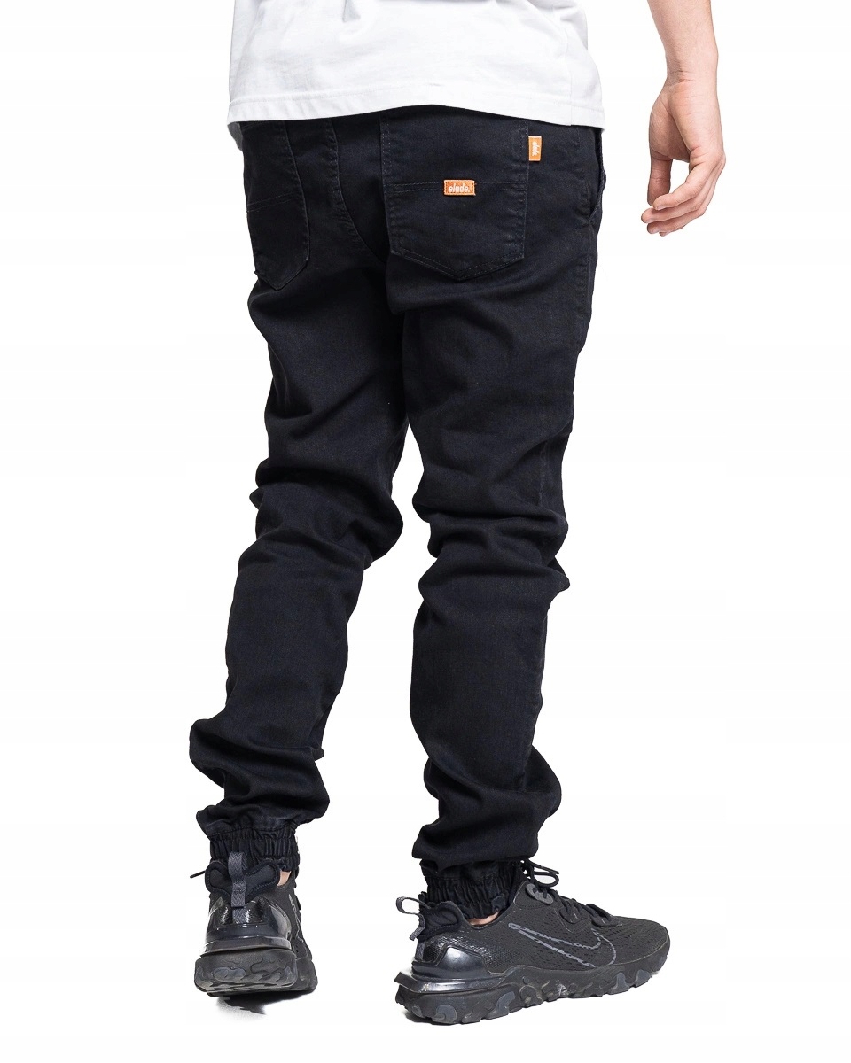 Kalhoty Jogger Elade Joggery Jeans Black Denim vel. XXL