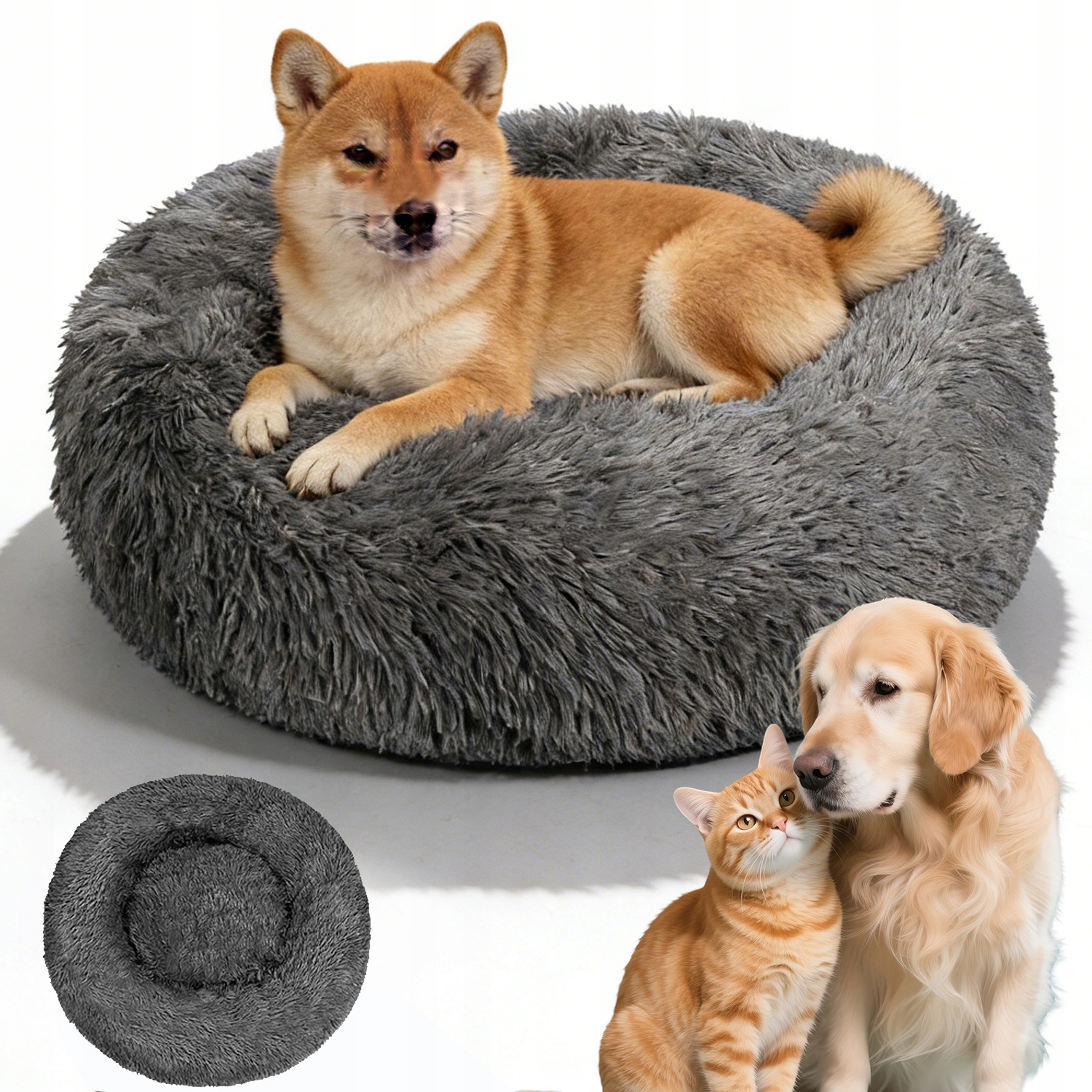 Levně Postel Pro Zvířata Domeček Pro Kočky 60*60*20 Malé Střední Psy Kočky Univerzální