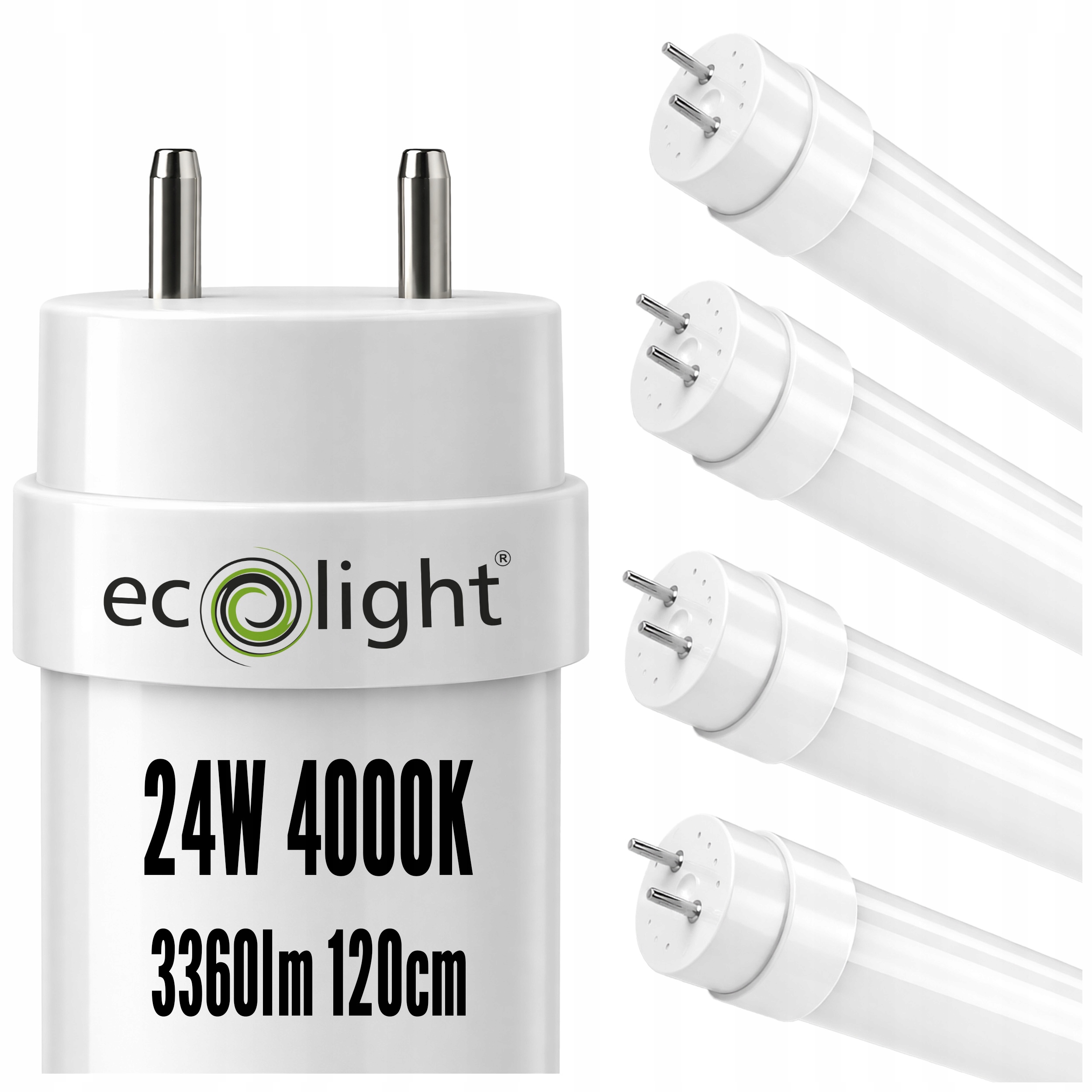 4x Trubicová LED zářivka 120CM T8 24W 3360lm 4000K Silné neutrální světlo