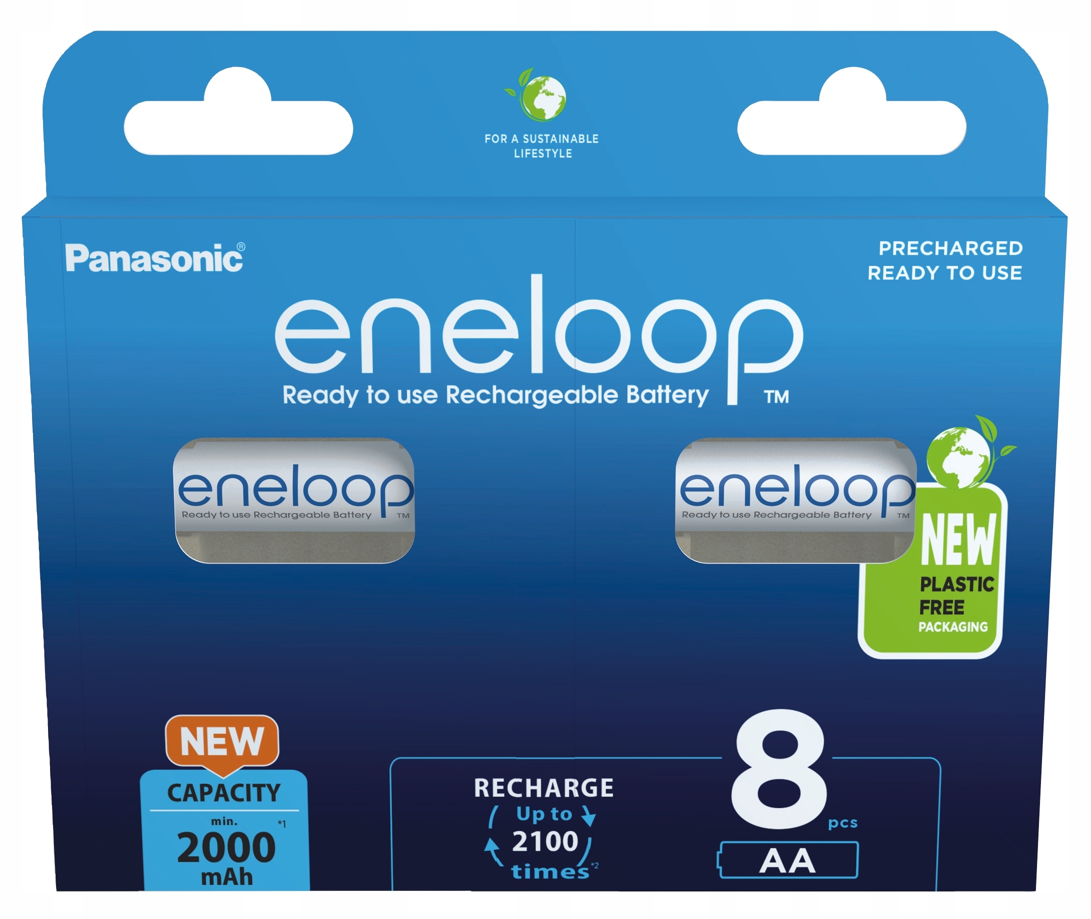 

8X Akumulatorki Panasonic Eneloop R6 Aa 8BL Japan
