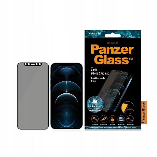 PanzerGlass E2E Super+ kryt pro iPhone 12 Pro Max, antibakteriální, mikrovlákno