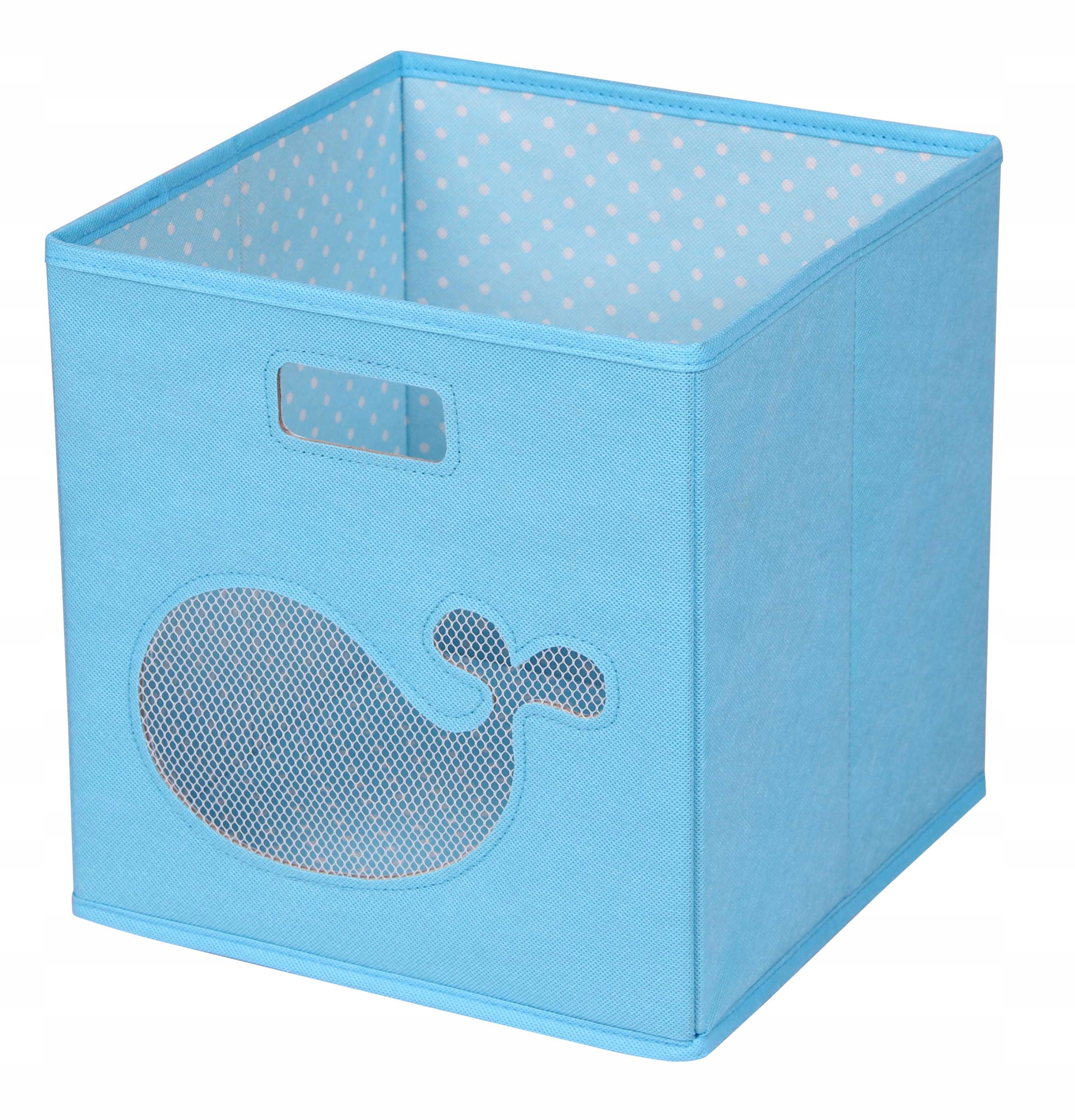 KOSZ POJEMNIK PUDEŁKO TEKSTYLNY NA ZABAWKI WIELORYB