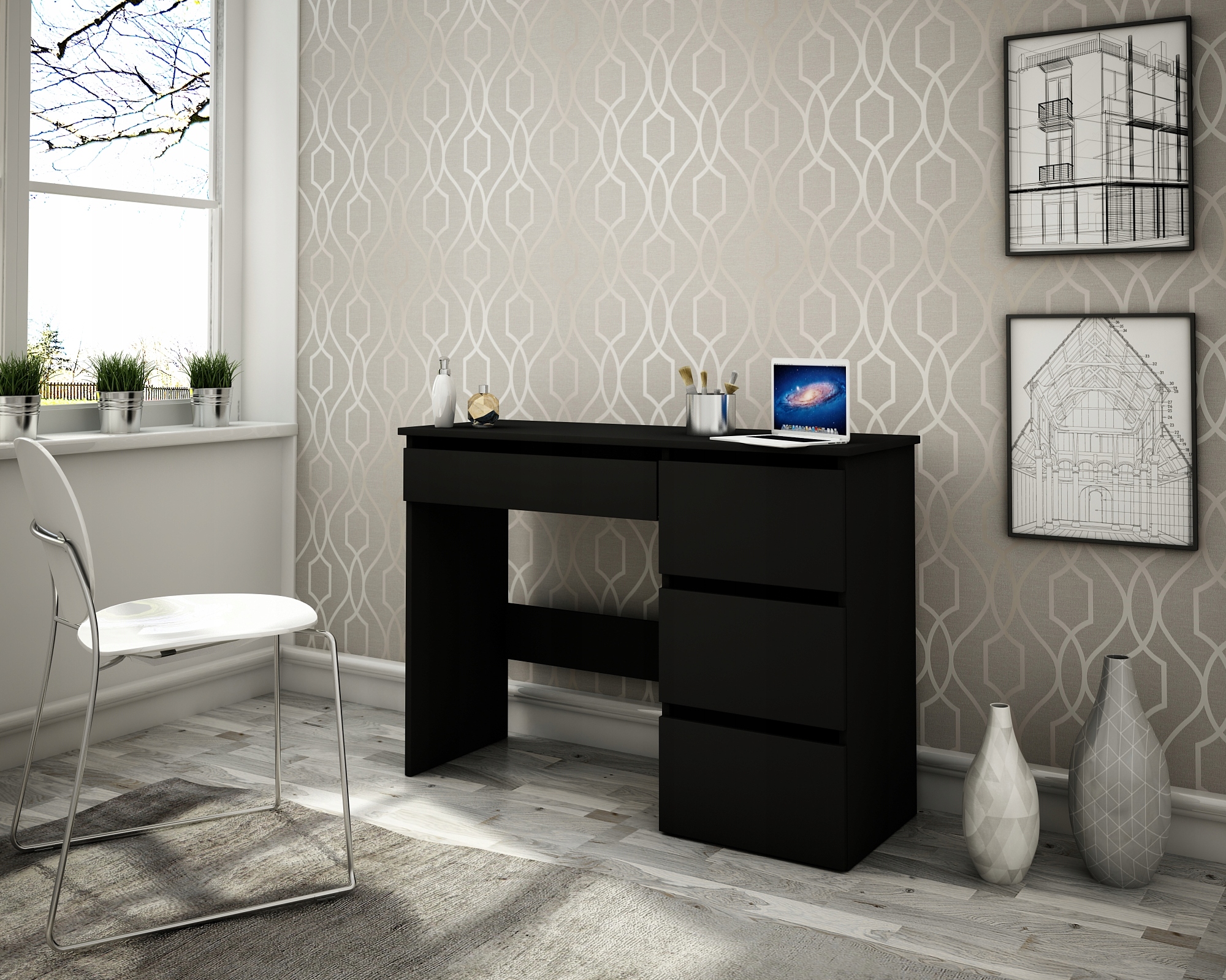 BIURKO SZKOLNE 4 SZUFLADY RÓŻNE KOLORY Kod producenta 1